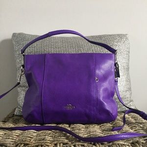 Coach East/West Isabelle Purple Iris Shoulder Bag